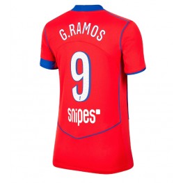 Paris Saint-Germain Goncalo Ramos #9 Derde tenue Dames 2025-26 Korte Mouw